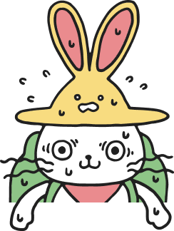 おびえるぼうさぎの画像